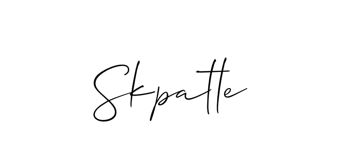 Make a short Skpatle signature style. Manage your documents anywhere anytime using Allison_Script. Create and add eSignatures, submit forms, share and send files easily. Skpatle signature style 2 images and pictures png