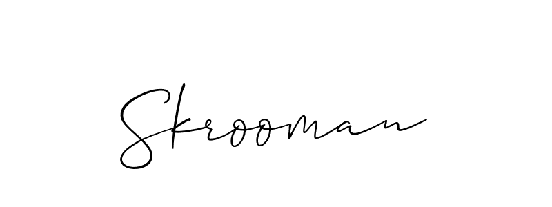 Once you've used our free online signature maker to create your best signature Allison_Script style, it's time to enjoy all of the benefits that Skrooman name signing documents. Skrooman signature style 2 images and pictures png