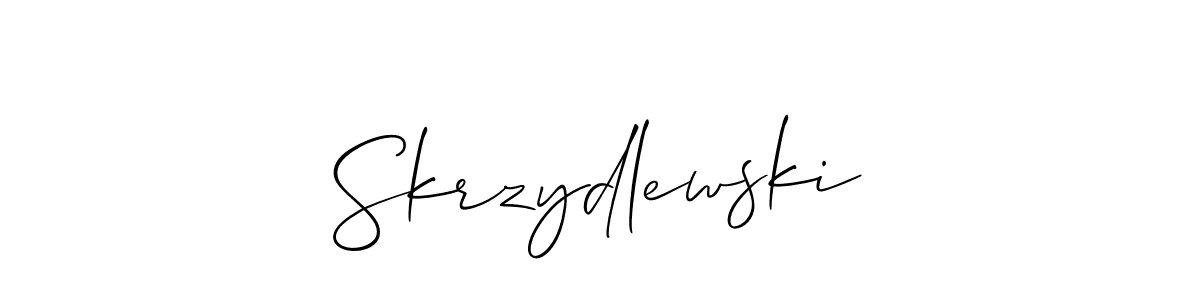 Skrzydlewski stylish signature style. Best Handwritten Sign (Allison_Script) for my name. Handwritten Signature Collection Ideas for my name Skrzydlewski. Skrzydlewski signature style 2 images and pictures png