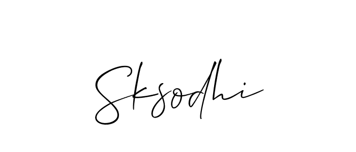 Make a beautiful signature design for name Sksodhi. Use this online signature maker to create a handwritten signature for free. Sksodhi signature style 2 images and pictures png