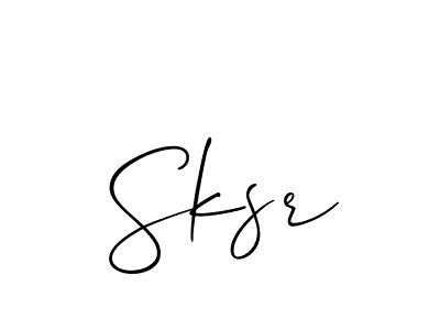 Make a beautiful signature design for name Sksr. Use this online signature maker to create a handwritten signature for free. Sksr signature style 2 images and pictures png