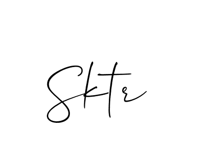 You should practise on your own different ways (Allison_Script) to write your name (Sktr) in signature. don't let someone else do it for you. Sktr signature style 2 images and pictures png