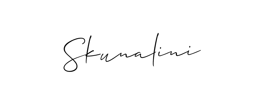 Here are the top 10 professional signature styles for the name Skunalini. These are the best autograph styles you can use for your name. Skunalini signature style 2 images and pictures png