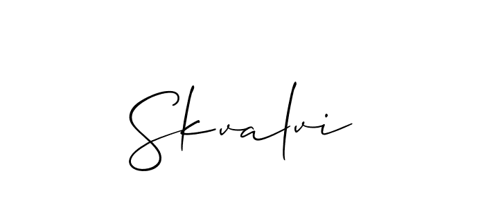 Make a beautiful signature design for name Skvalvi. Use this online signature maker to create a handwritten signature for free. Skvalvi signature style 2 images and pictures png