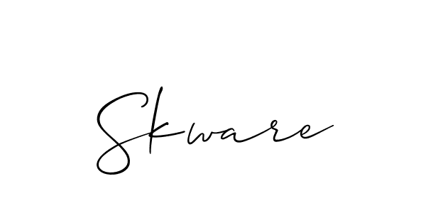 How to make Skware name signature. Use Allison_Script style for creating short signs online. This is the latest handwritten sign. Skware signature style 2 images and pictures png