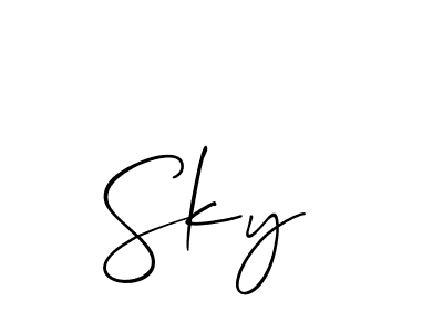 This is the best signature style for the Sky  name. Also you like these signature font (Allison_Script). Mix name signature. Sky  signature style 2 images and pictures png