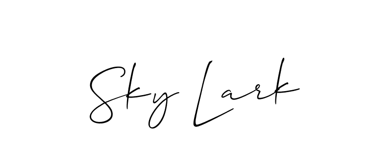 This is the best signature style for the Sky Lark name. Also you like these signature font (Allison_Script). Mix name signature. Sky Lark signature style 2 images and pictures png