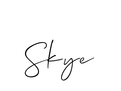 How to make Skye name signature. Use Allison_Script style for creating short signs online. This is the latest handwritten sign. Skye signature style 2 images and pictures png