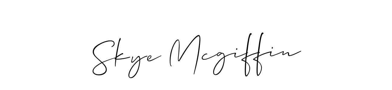 Also You can easily find your signature by using the search form. We will create Skye Mcgiffin name handwritten signature images for you free of cost using Allison_Script sign style. Skye Mcgiffin signature style 2 images and pictures png