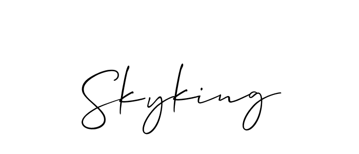 Check out images of Autograph of Skyking name. Actor Skyking Signature Style. Allison_Script is a professional sign style online. Skyking signature style 2 images and pictures png