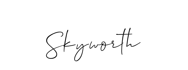 Make a short Skyworth signature style. Manage your documents anywhere anytime using Allison_Script. Create and add eSignatures, submit forms, share and send files easily. Skyworth signature style 2 images and pictures png