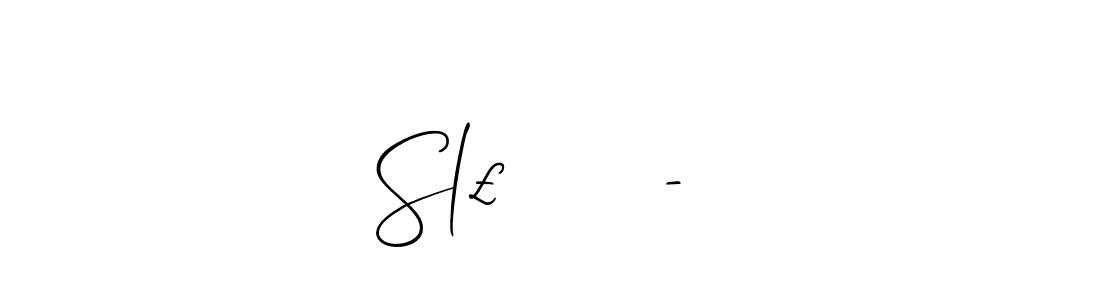Create a beautiful signature design for name Sl£     - . With this signature (Allison_Script) fonts, you can make a handwritten signature for free. Sl£     -  signature style 2 images and pictures png