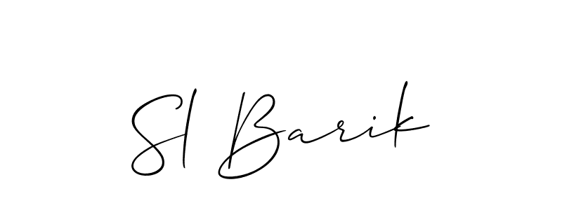 Make a short Sl Barik signature style. Manage your documents anywhere anytime using Allison_Script. Create and add eSignatures, submit forms, share and send files easily. Sl Barik signature style 2 images and pictures png