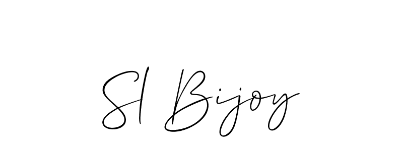 if you are searching for the best signature style for your name Sl Bijoy. so please give up your signature search. here we have designed multiple signature styles  using Allison_Script. Sl Bijoy signature style 2 images and pictures png