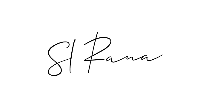 Make a short Sl Rana signature style. Manage your documents anywhere anytime using Allison_Script. Create and add eSignatures, submit forms, share and send files easily. Sl Rana signature style 2 images and pictures png