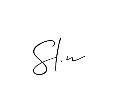 This is the best signature style for the Sl.n name. Also you like these signature font (Allison_Script). Mix name signature. Sl.n signature style 2 images and pictures png