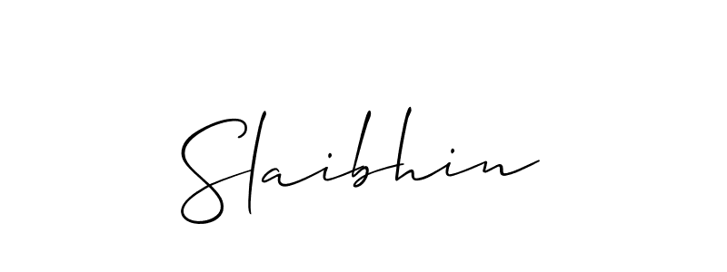 Allison_Script is a professional signature style that is perfect for those who want to add a touch of class to their signature. It is also a great choice for those who want to make their signature more unique. Get Slaibhin name to fancy signature for free. Slaibhin signature style 2 images and pictures png