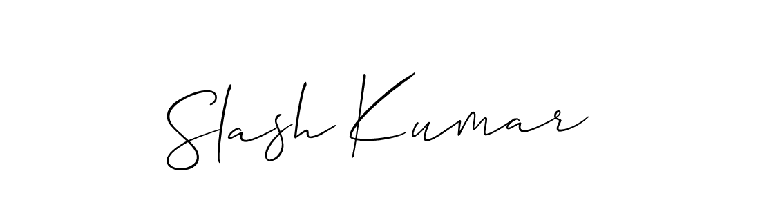 How to make Slash Kumar name signature. Use Allison_Script style for creating short signs online. This is the latest handwritten sign. Slash Kumar signature style 2 images and pictures png