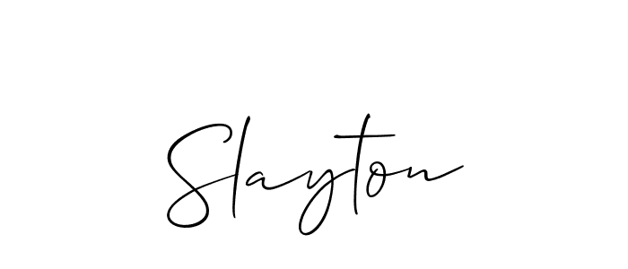 Make a beautiful signature design for name Slayton. Use this online signature maker to create a handwritten signature for free. Slayton signature style 2 images and pictures png