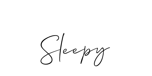 The best way (Allison_Script) to make a short signature is to pick only two or three words in your name. The name Sleepy include a total of six letters. For converting this name. Sleepy signature style 2 images and pictures png