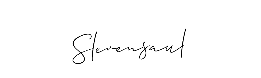 Similarly Allison_Script is the best handwritten signature design. Signature creator online .You can use it as an online autograph creator for name Slevensaul. Slevensaul signature style 2 images and pictures png