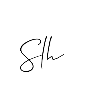 if you are searching for the best signature style for your name Slh. so please give up your signature search. here we have designed multiple signature styles  using Allison_Script. Slh signature style 2 images and pictures png