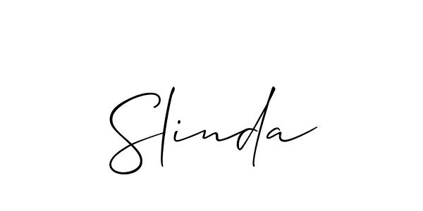 Slinda stylish signature style. Best Handwritten Sign (Allison_Script) for my name. Handwritten Signature Collection Ideas for my name Slinda. Slinda signature style 2 images and pictures png