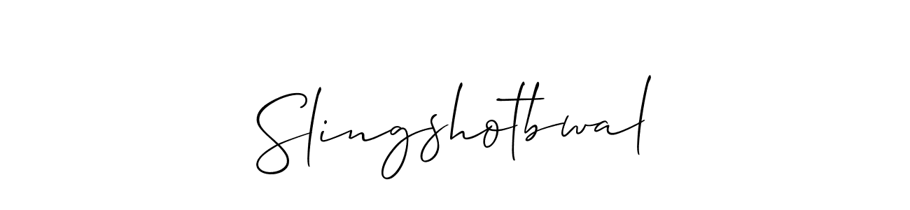 Create a beautiful signature design for name Slingshotbwal. With this signature (Allison_Script) fonts, you can make a handwritten signature for free. Slingshotbwal signature style 2 images and pictures png