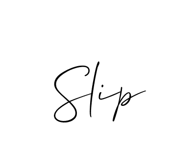 Allison_Script is a professional signature style that is perfect for those who want to add a touch of class to their signature. It is also a great choice for those who want to make their signature more unique. Get Slip name to fancy signature for free. Slip signature style 2 images and pictures png