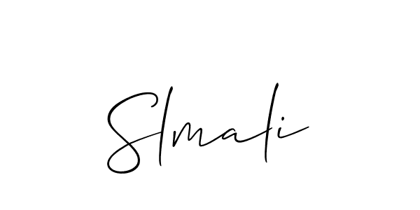 Once you've used our free online signature maker to create your best signature Allison_Script style, it's time to enjoy all of the benefits that Slmali name signing documents. Slmali signature style 2 images and pictures png