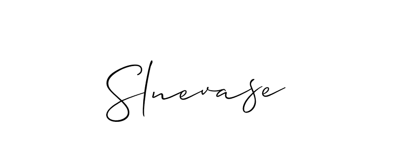 Make a beautiful signature design for name Slnevase. With this signature (Allison_Script) style, you can create a handwritten signature for free. Slnevase signature style 2 images and pictures png