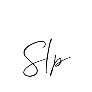 Design your own signature with our free online signature maker. With this signature software, you can create a handwritten (Allison_Script) signature for name Slp. Slp signature style 2 images and pictures png