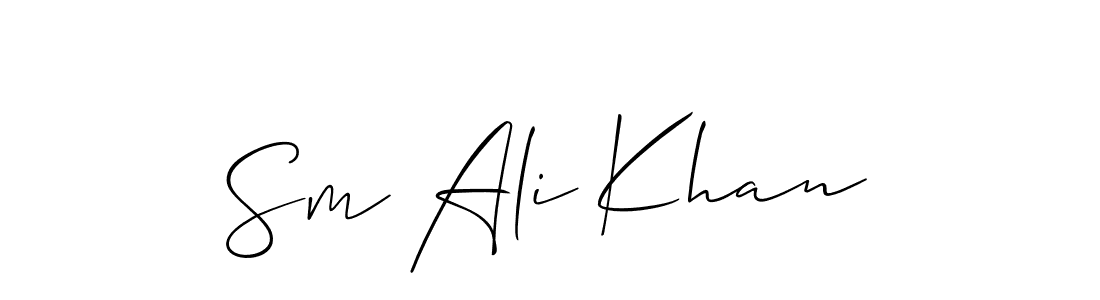 Make a short Sm Ali Khan signature style. Manage your documents anywhere anytime using Allison_Script. Create and add eSignatures, submit forms, share and send files easily. Sm Ali Khan signature style 2 images and pictures png