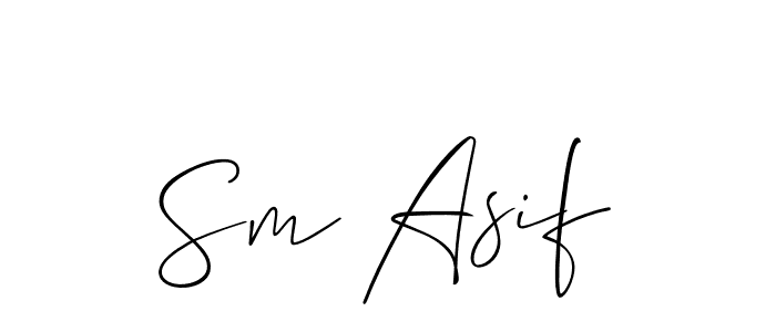 Similarly Allison_Script is the best handwritten signature design. Signature creator online .You can use it as an online autograph creator for name Sm Asif. Sm Asif signature style 2 images and pictures png