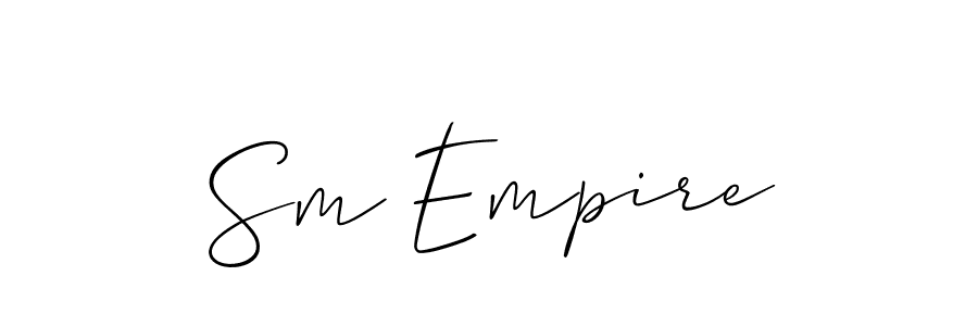 if you are searching for the best signature style for your name Sm Empire. so please give up your signature search. here we have designed multiple signature styles  using Allison_Script. Sm Empire signature style 2 images and pictures png