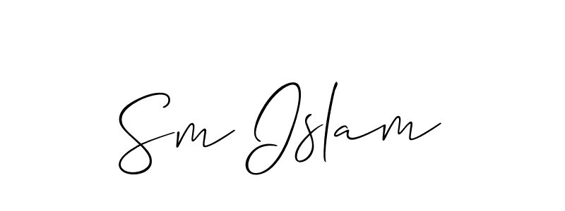 Make a short Sm Islam signature style. Manage your documents anywhere anytime using Allison_Script. Create and add eSignatures, submit forms, share and send files easily. Sm Islam signature style 2 images and pictures png