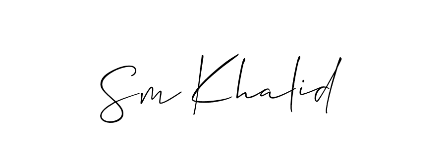 Check out images of Autograph of Sm Khalid name. Actor Sm Khalid Signature Style. Allison_Script is a professional sign style online. Sm Khalid signature style 2 images and pictures png