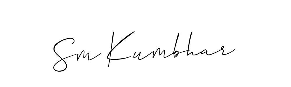 Check out images of Autograph of Sm Kumbhar name. Actor Sm Kumbhar Signature Style. Allison_Script is a professional sign style online. Sm Kumbhar signature style 2 images and pictures png