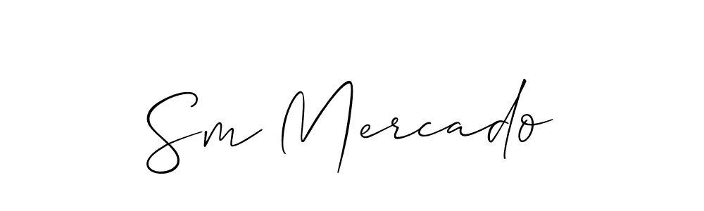 How to make Sm Mercado signature? Allison_Script is a professional autograph style. Create handwritten signature for Sm Mercado name. Sm Mercado signature style 2 images and pictures png