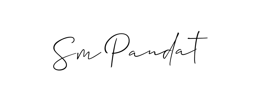 Also we have Sm Pandat name is the best signature style. Create professional handwritten signature collection using Allison_Script autograph style. Sm Pandat signature style 2 images and pictures png