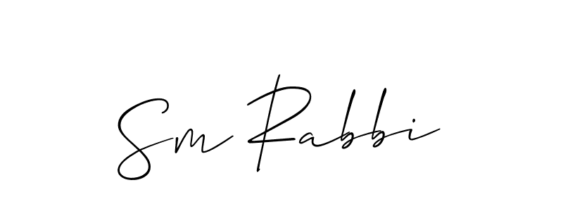 Create a beautiful signature design for name Sm Rabbi. With this signature (Allison_Script) fonts, you can make a handwritten signature for free. Sm Rabbi signature style 2 images and pictures png