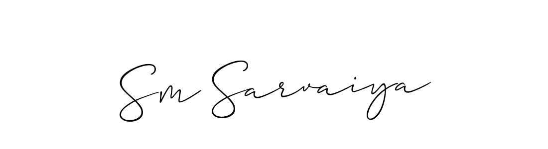 This is the best signature style for the Sm Sarvaiya name. Also you like these signature font (Allison_Script). Mix name signature. Sm Sarvaiya signature style 2 images and pictures png