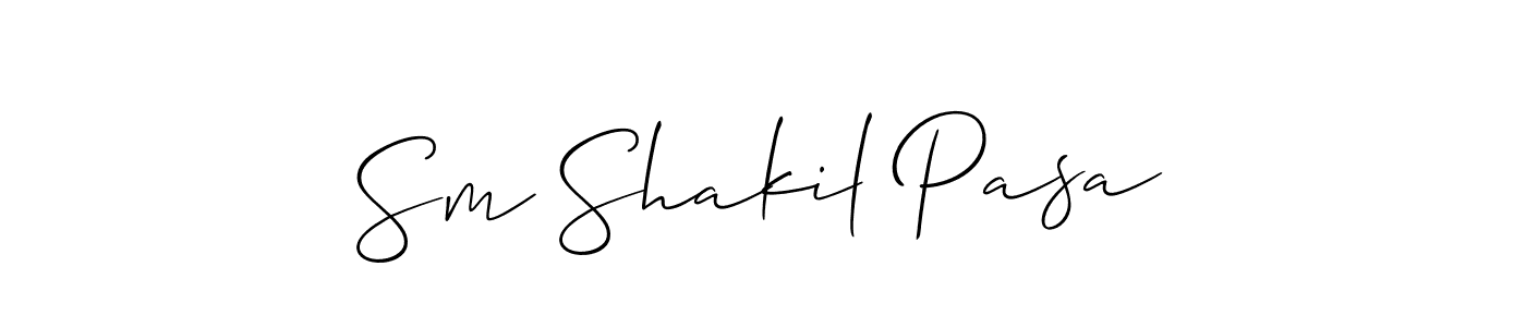 Once you've used our free online signature maker to create your best signature Allison_Script style, it's time to enjoy all of the benefits that Sm Shakil Pasa name signing documents. Sm Shakil Pasa signature style 2 images and pictures png