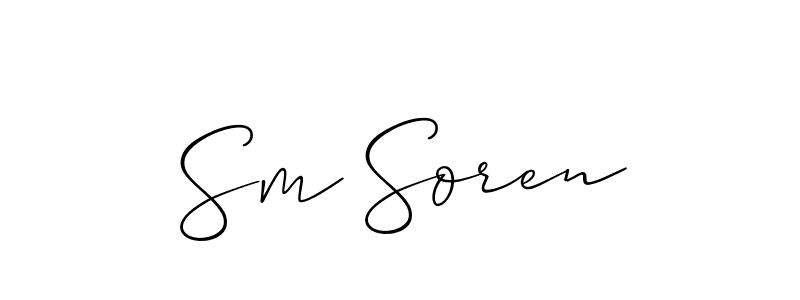 Check out images of Autograph of Sm Soren name. Actor Sm Soren Signature Style. Allison_Script is a professional sign style online. Sm Soren signature style 2 images and pictures png
