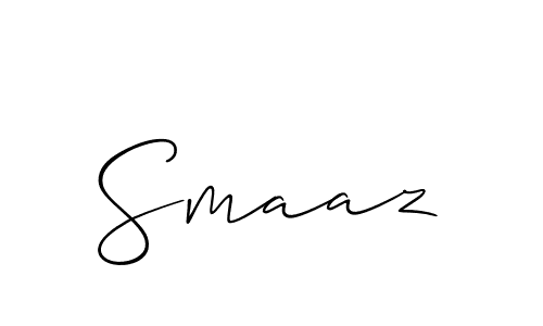 Make a beautiful signature design for name Smaaz. With this signature (Allison_Script) style, you can create a handwritten signature for free. Smaaz signature style 2 images and pictures png