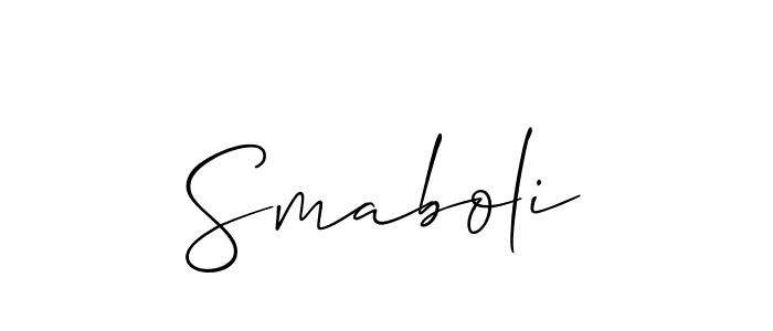 This is the best signature style for the Smaboli name. Also you like these signature font (Allison_Script). Mix name signature. Smaboli signature style 2 images and pictures png