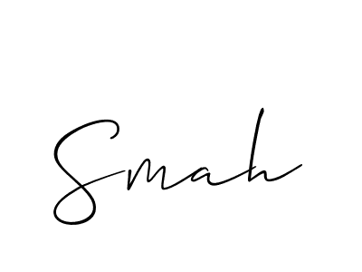 How to Draw Smah signature style? Allison_Script is a latest design signature styles for name Smah. Smah signature style 2 images and pictures png