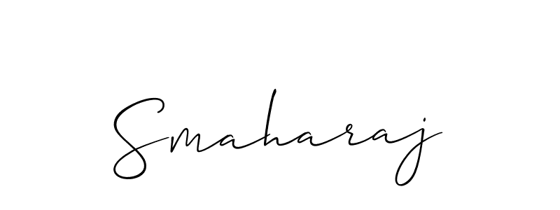 The best way (Allison_Script) to make a short signature is to pick only two or three words in your name. The name Smaharaj include a total of six letters. For converting this name. Smaharaj signature style 2 images and pictures png