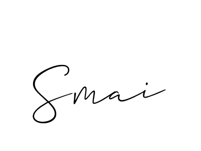 Also we have Smai name is the best signature style. Create professional handwritten signature collection using Allison_Script autograph style. Smai signature style 2 images and pictures png