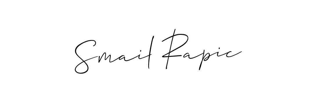 Check out images of Autograph of Smail Rapic name. Actor Smail Rapic Signature Style. Allison_Script is a professional sign style online. Smail Rapic signature style 2 images and pictures png